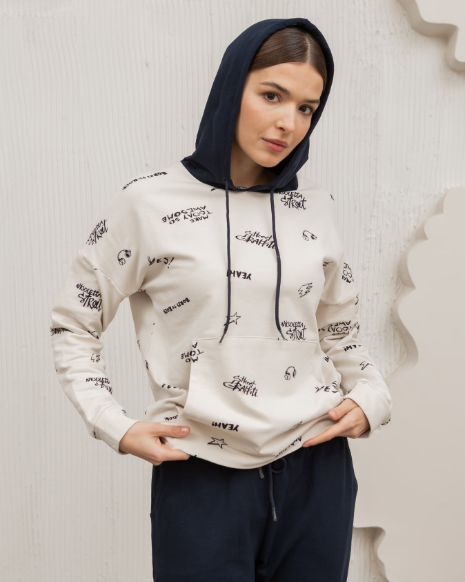 Теплий спортивний костюм худі з капюшоном - Написи - Байка 