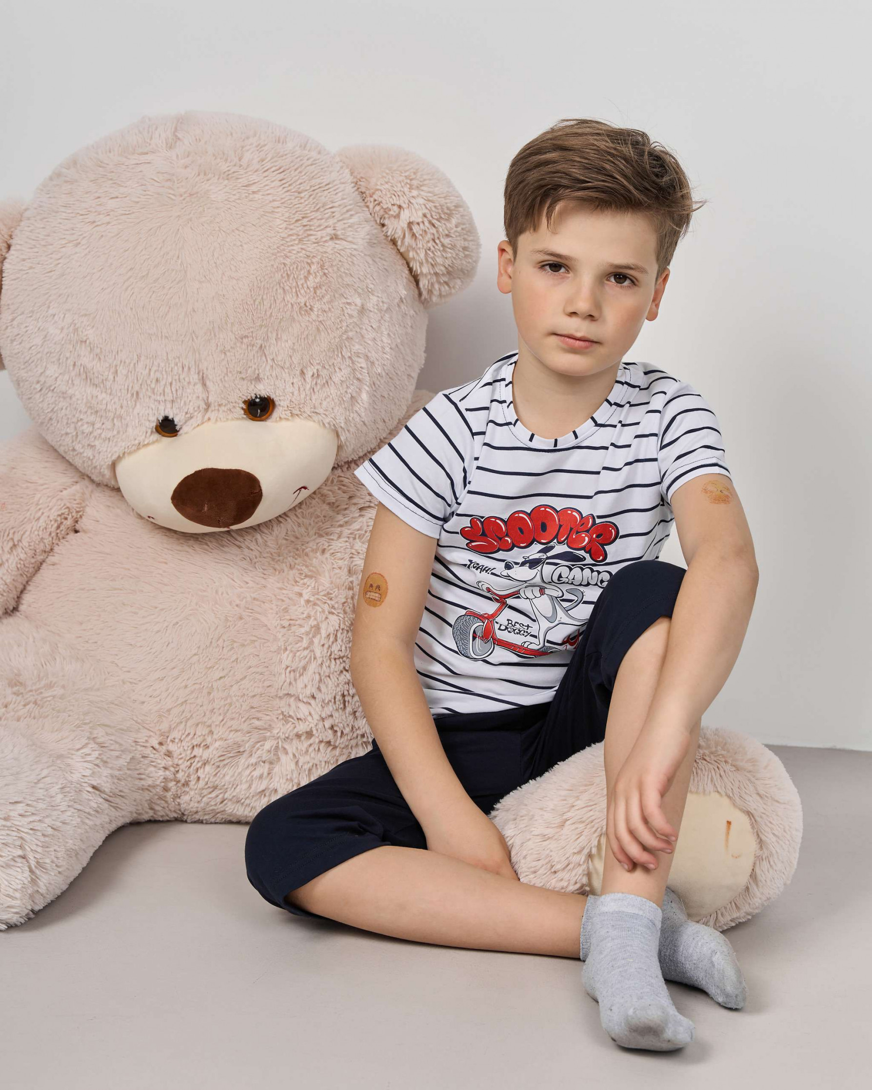 Комплект c капри для мальчика - Полоски Scooter