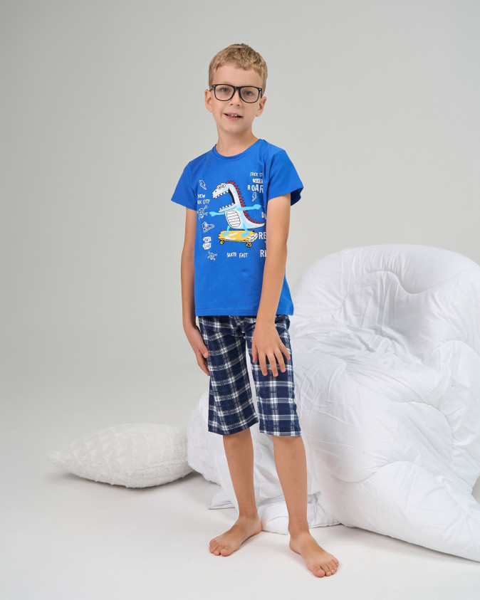 Комплект з шортами на хлопчика - Динозавр