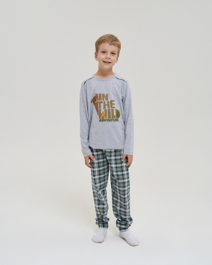 Підлітковий комплект на хлопчика - штани в клітинку - In the wild