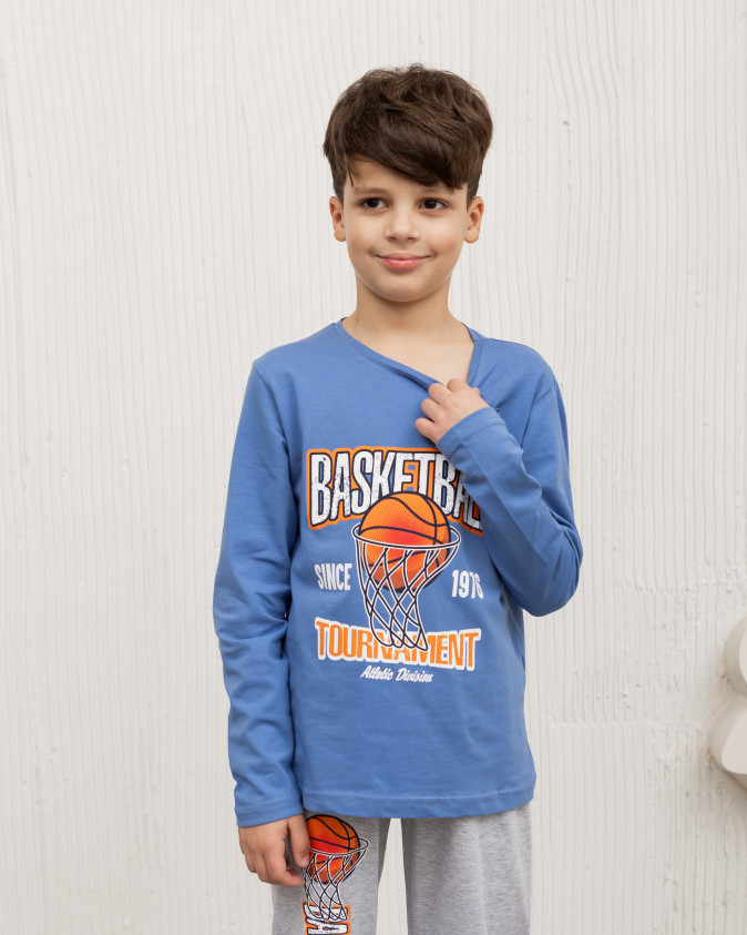 Підлітковий комплект на хлопчика зі штанами - Баскетбол