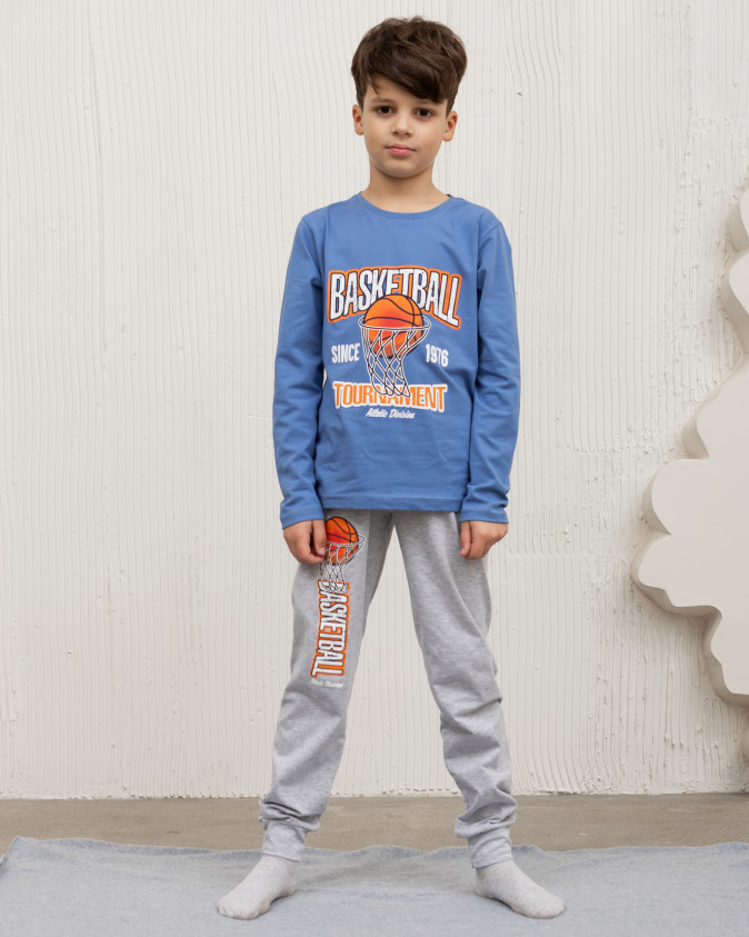 Підлітковий комплект на хлопчика зі штанами - Баскетбол