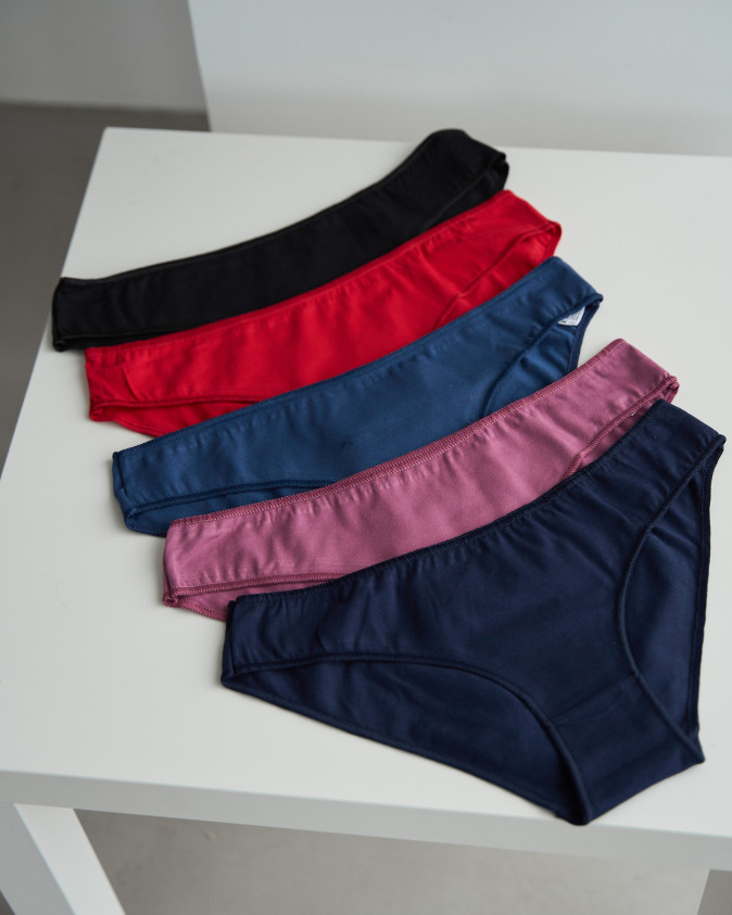 Однотонні жіночі трусики - 5 кольорів
