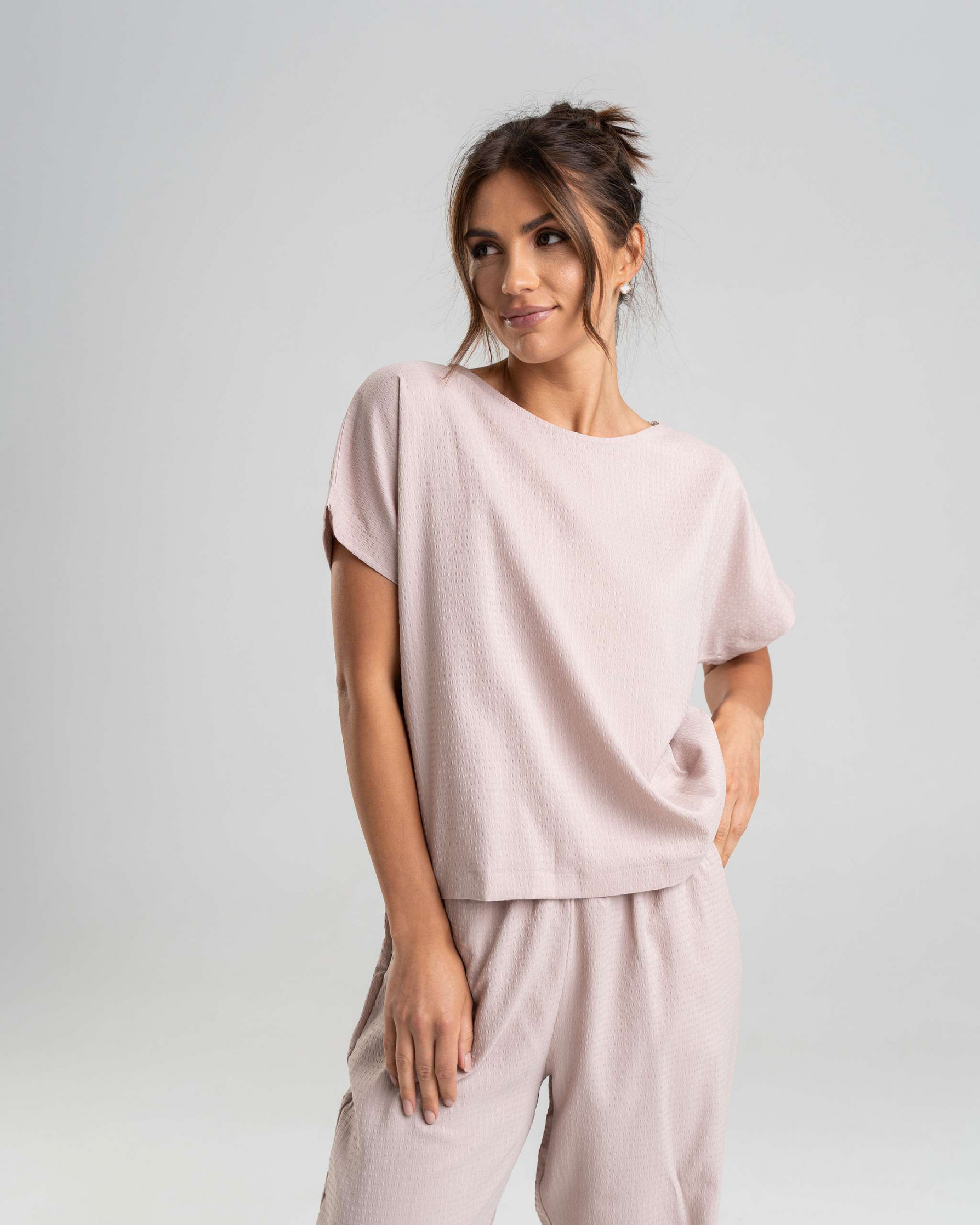 Комплект жіночий зі штанами однотонний - 3 кольори