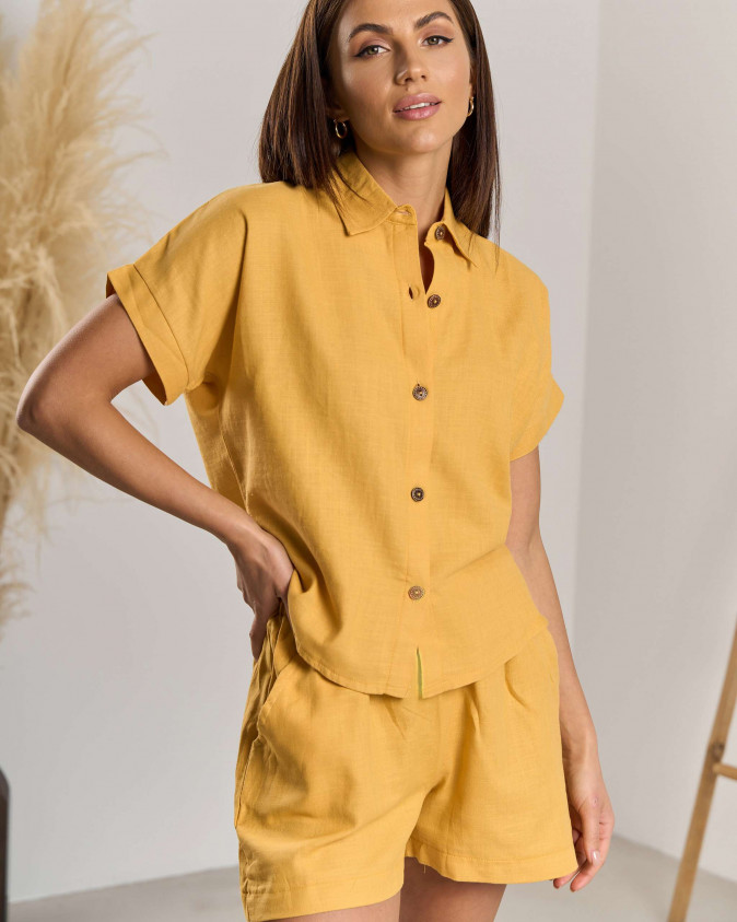 Комплект жіночий футболка + шорти - 100% бавовна