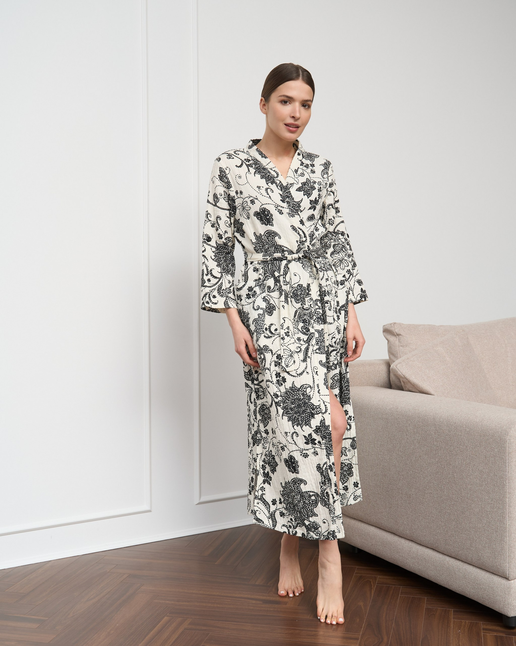 Длинный муслиновый халат - Орнамент