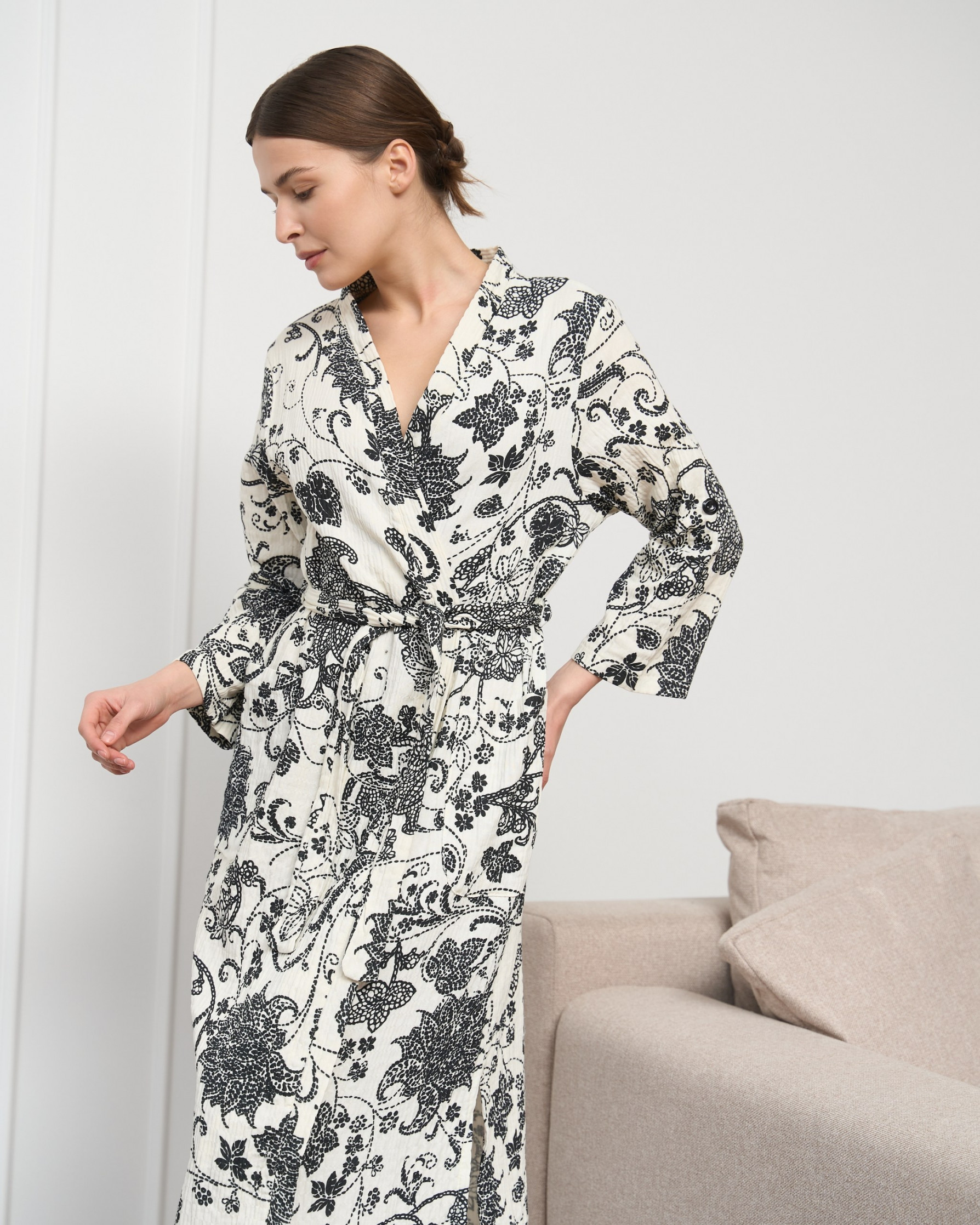 Довгий мусліновий халатик - Орнамент