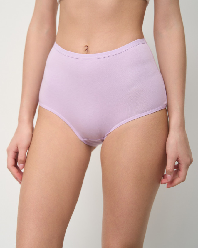 Жіночі трусики з високою посадкою - пастельний мікс - від 5 шт.