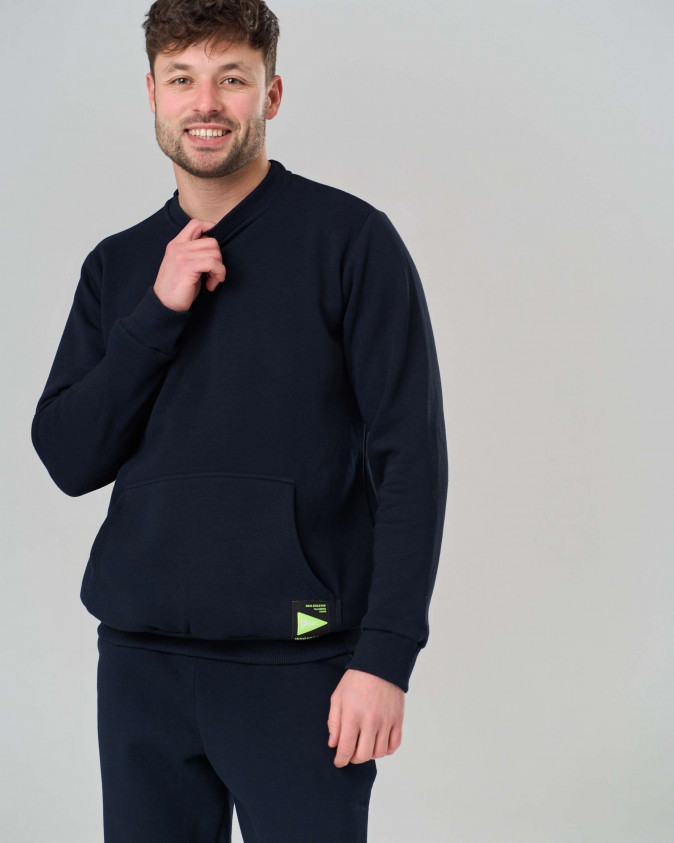 Чоловічий теплий костюм зі штанами - Байка - однотонний