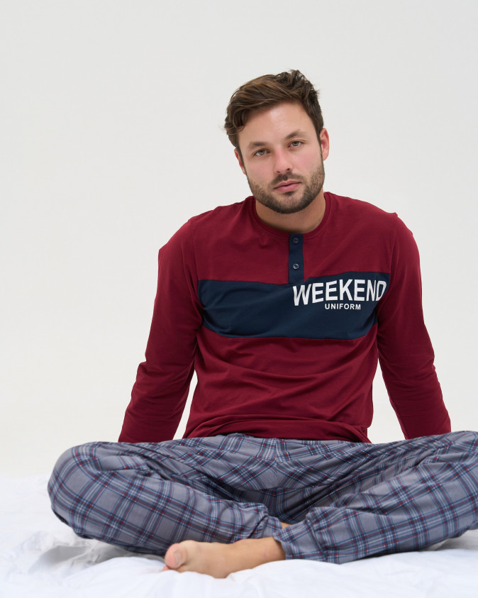 Чоловічий комплект зі штанами у клітинку - Weekend