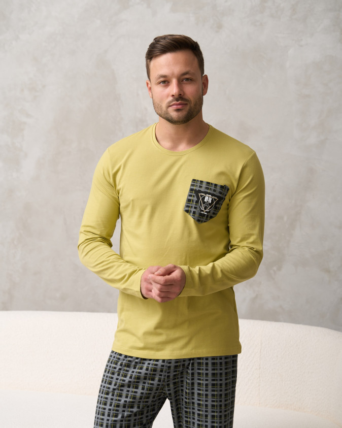 Чоловічий комплект зі штанами - кишенька на кофті