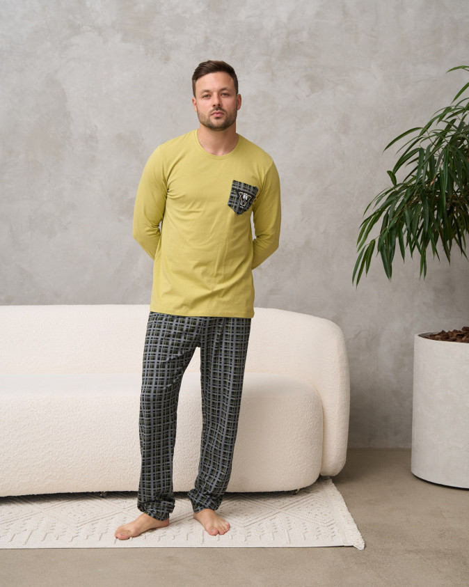 Чоловічий комплект зі штанами - кишенька на кофті