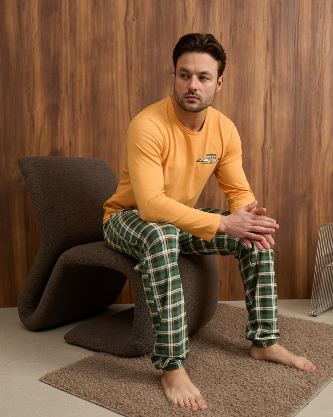 Мужской комплект со штанами в клетку - Speed