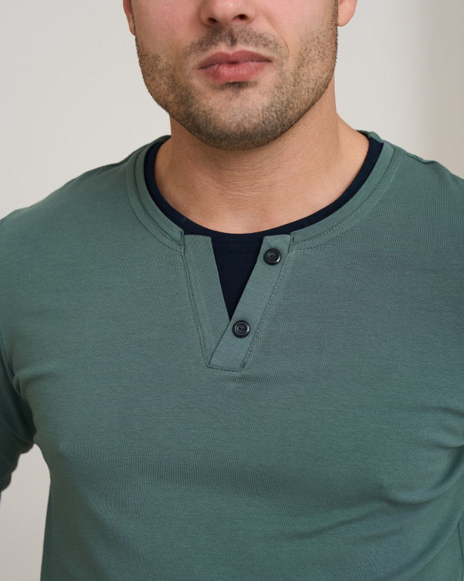 Чоловічий комплект 2 ґудзика - штани у клітинку