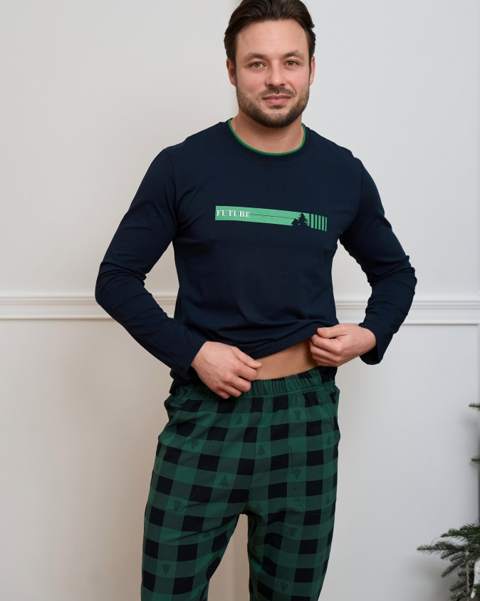 Чоловічий комплект зі штанами у клітинку - Future