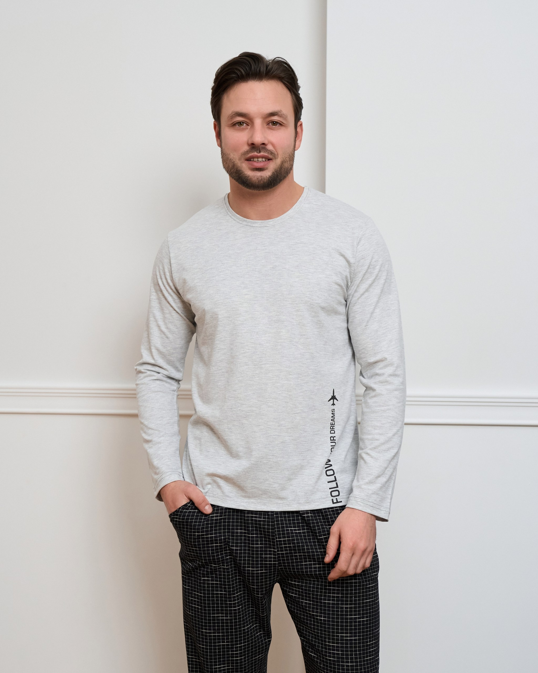 Мужской комплект со штанами - Следуй за своими мечтами