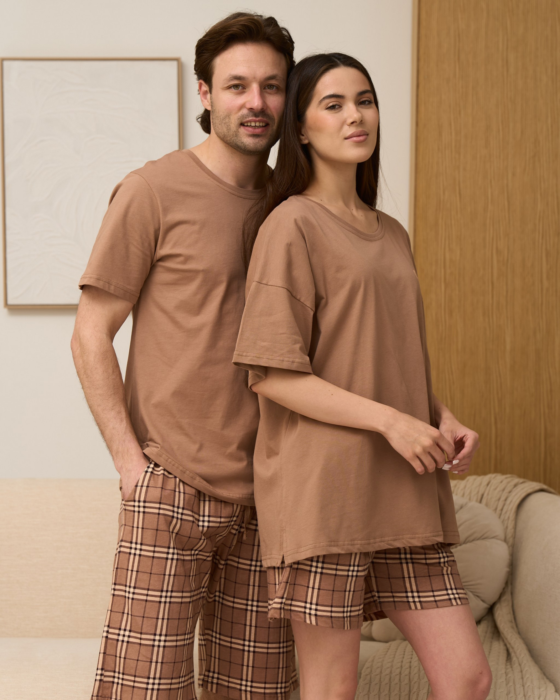 Чоловічий комплект з шортами King - Family look для пари
