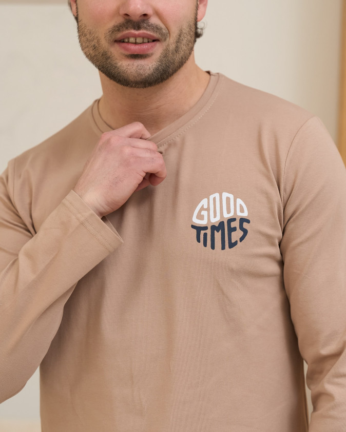 Мужской комплект со штанами в клетку - Good times