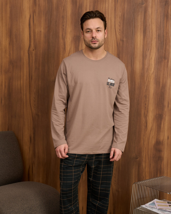 Чоловічий комплект штани в клітинку Plus Size - North East