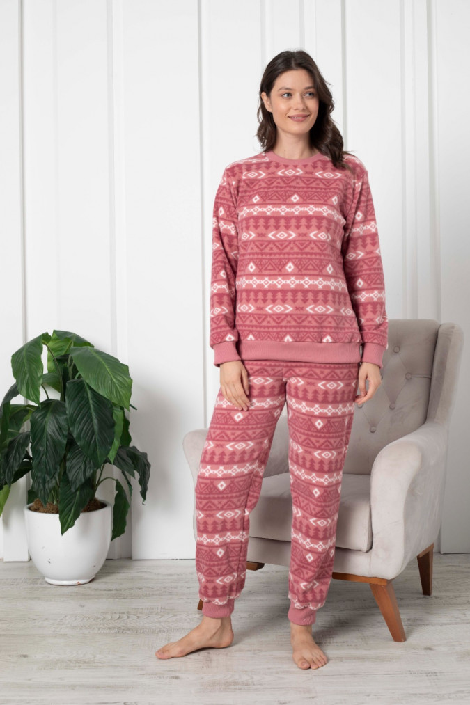 Жіночий костюм зі штанами Фліс - візерунки