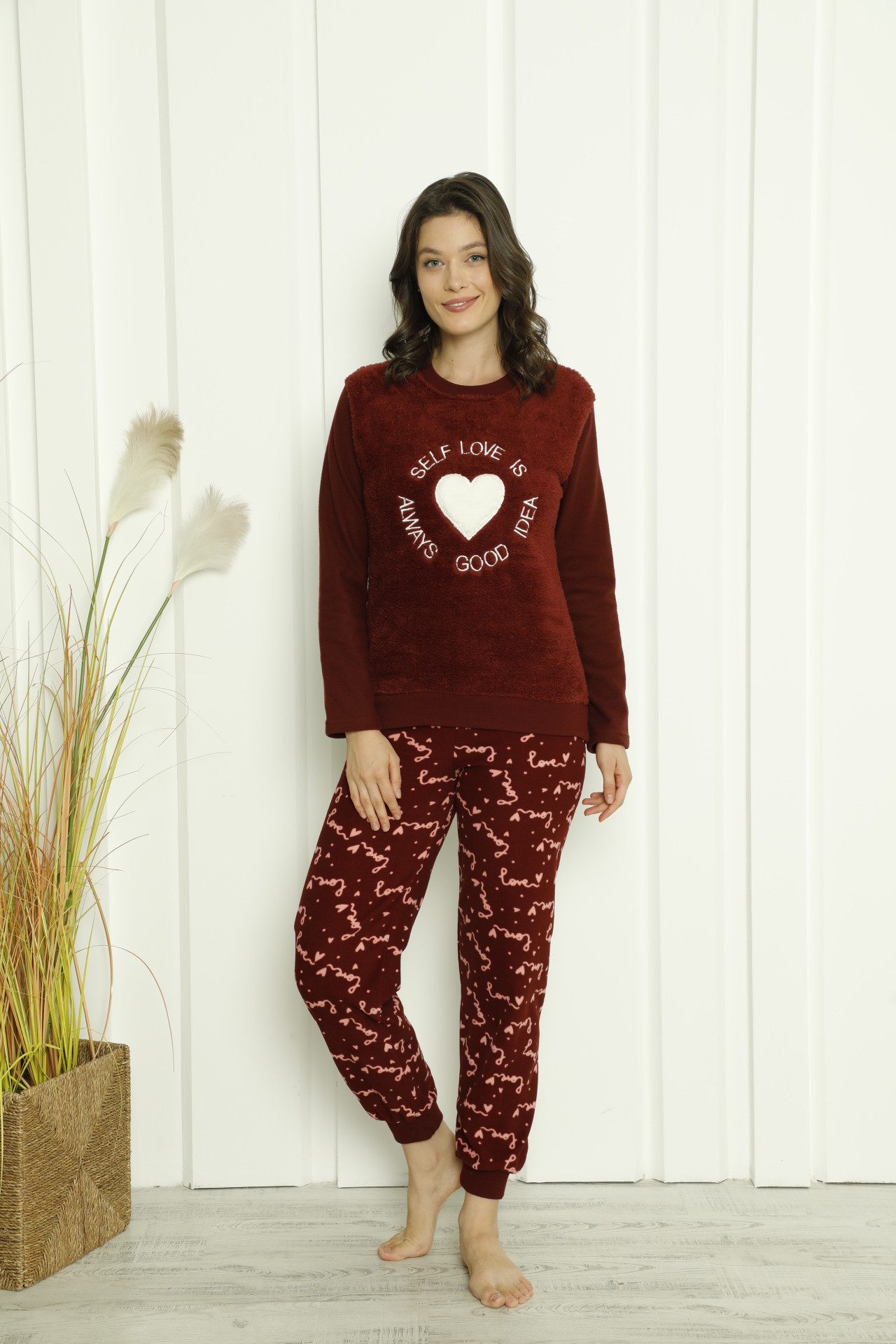 Флісовий жіночий костюм, верх-велюрсофт - Love