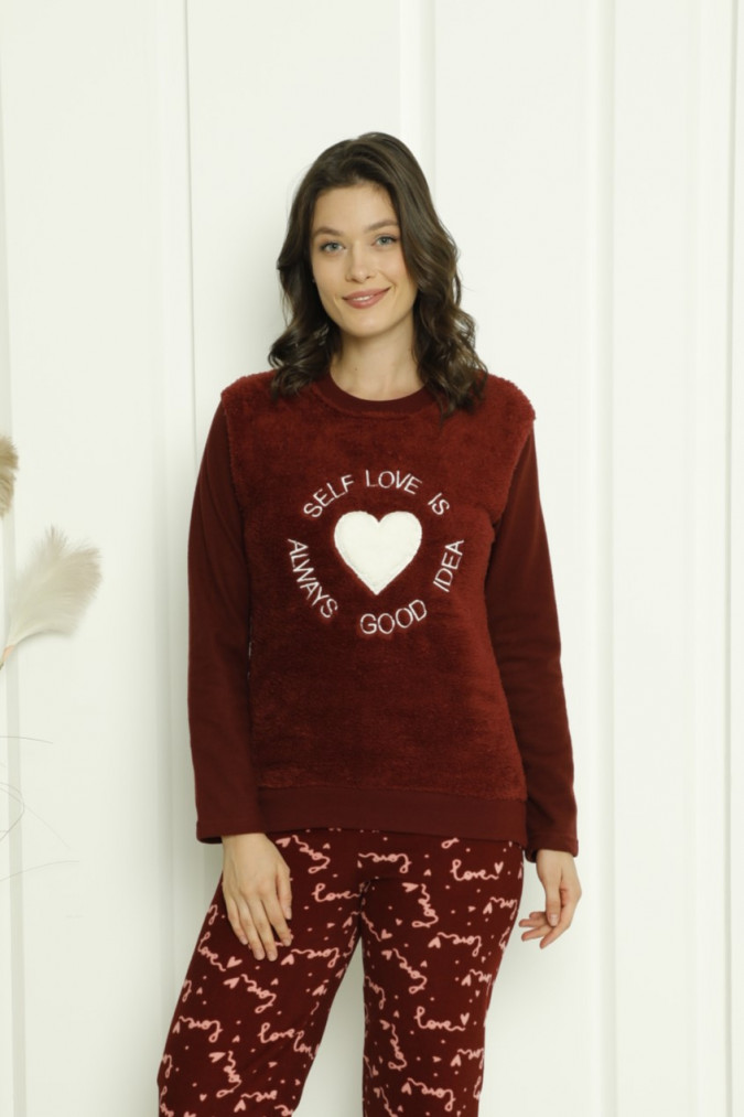 Флісовий жіночий костюм, верх-велюрсофт - Love