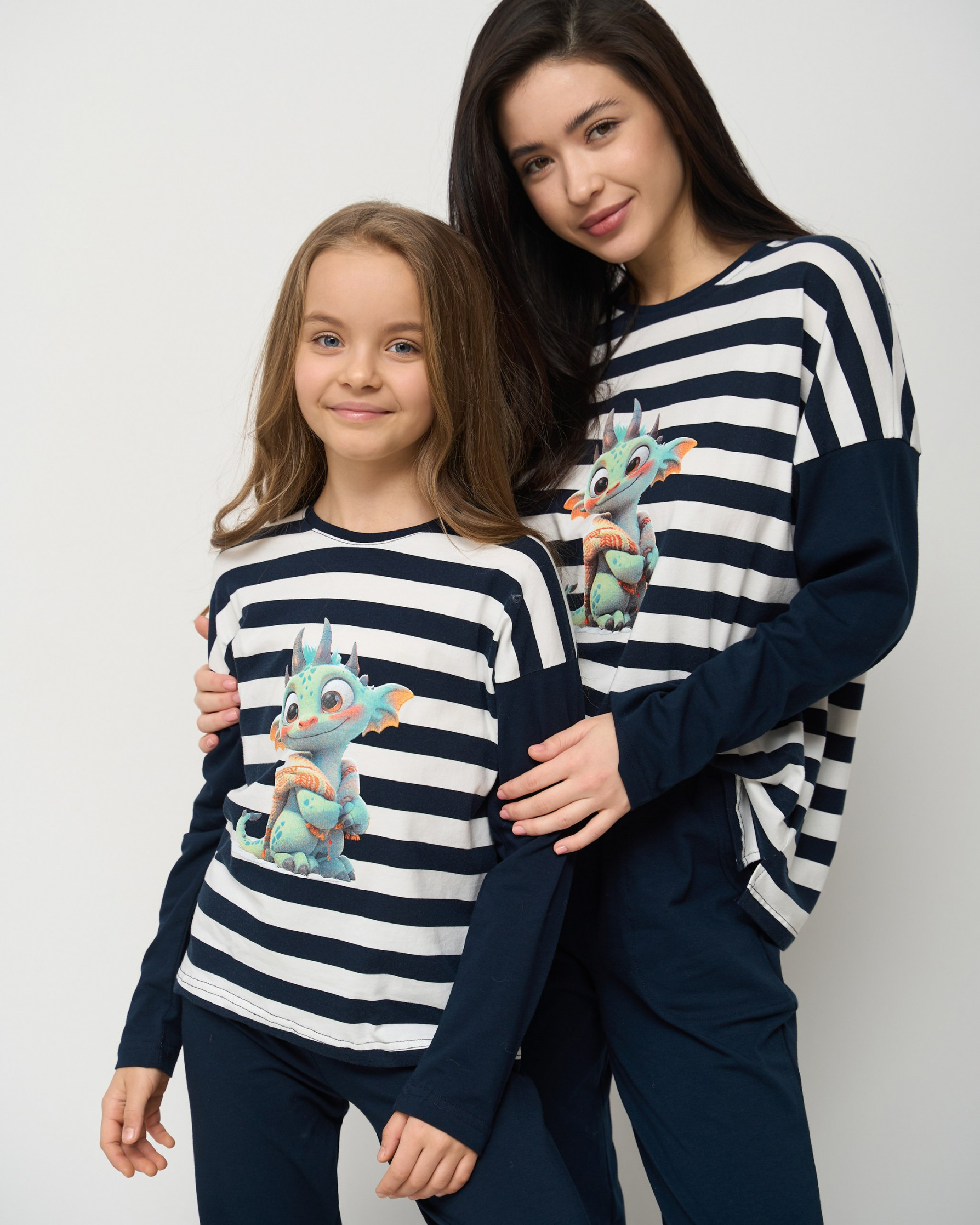 Комплект на девочку-подростка - Дракончик - Family look мама/дочка