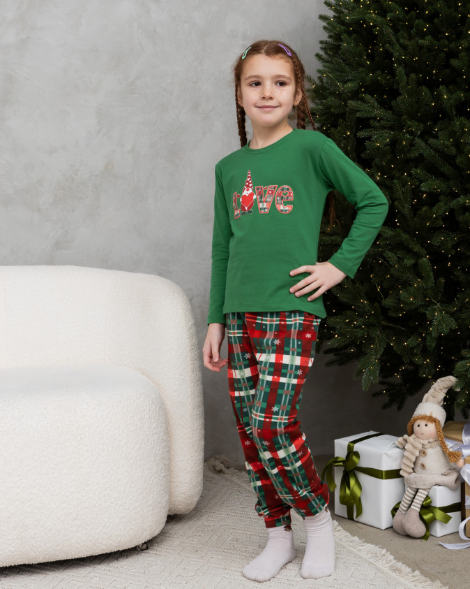 Піжама на дівчинку-підлітка - Новорічна Love - Уцінка