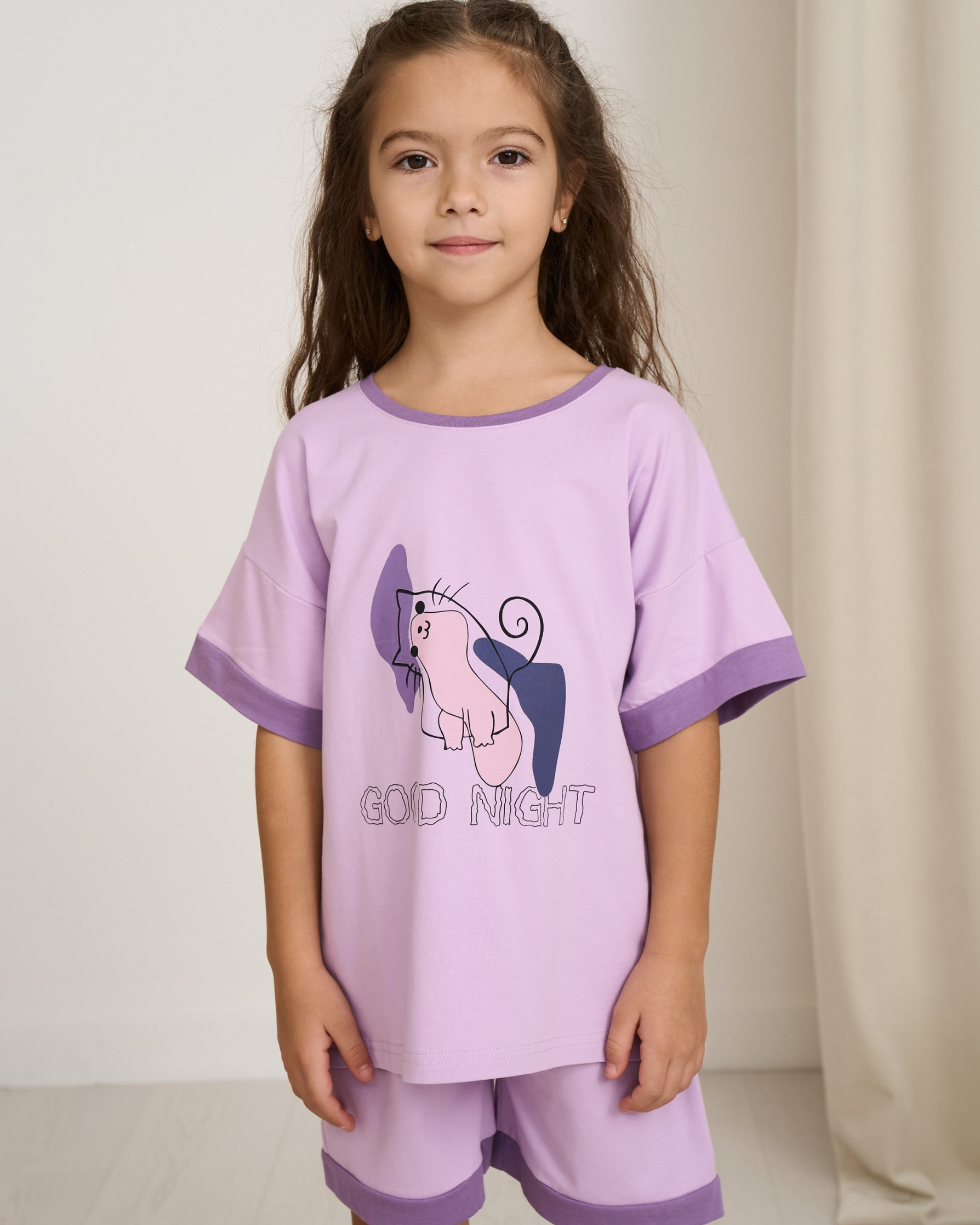 Підлітковий комплект з шортами на дівчинку - Good night