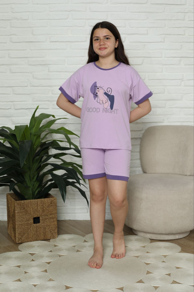 Підлітковий комплект з шортами на дівчинку - Good night