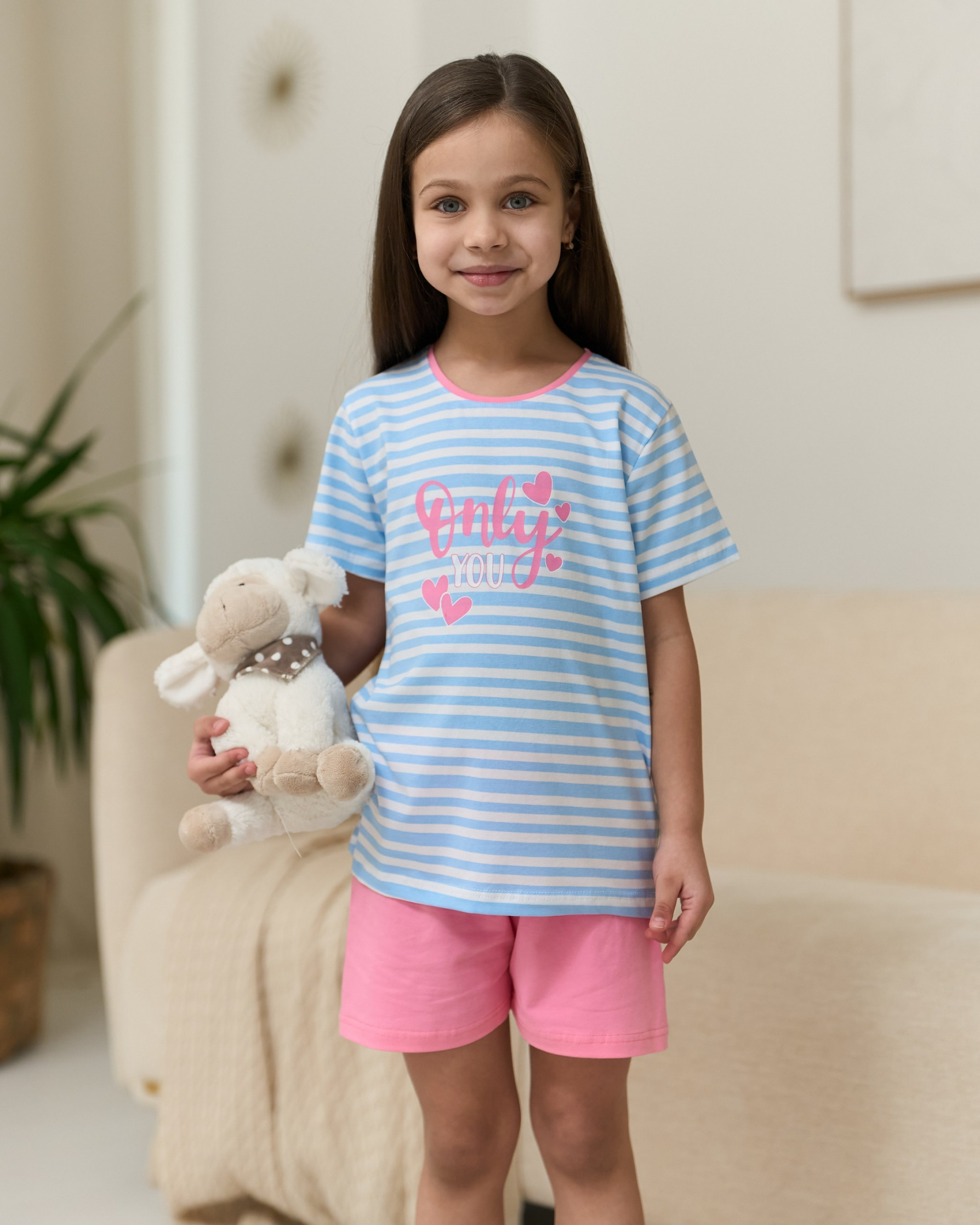 Подростковый комплект с шортами - Only you - Family look мама/донька