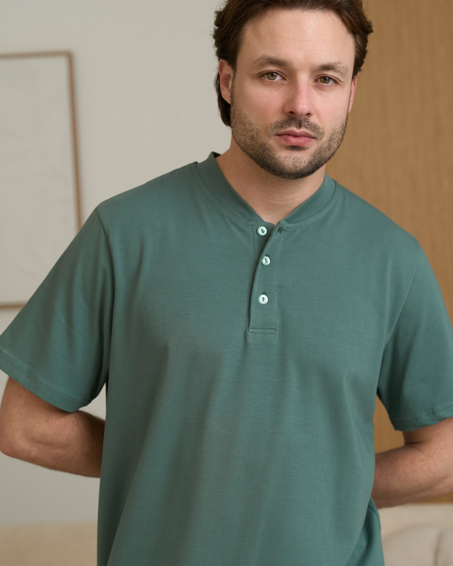 Мужской комплект со штанами и футболкой Plus Size