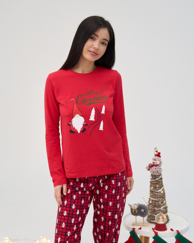 Женская пижама со штанами - Merry Christmas - Family look для пары