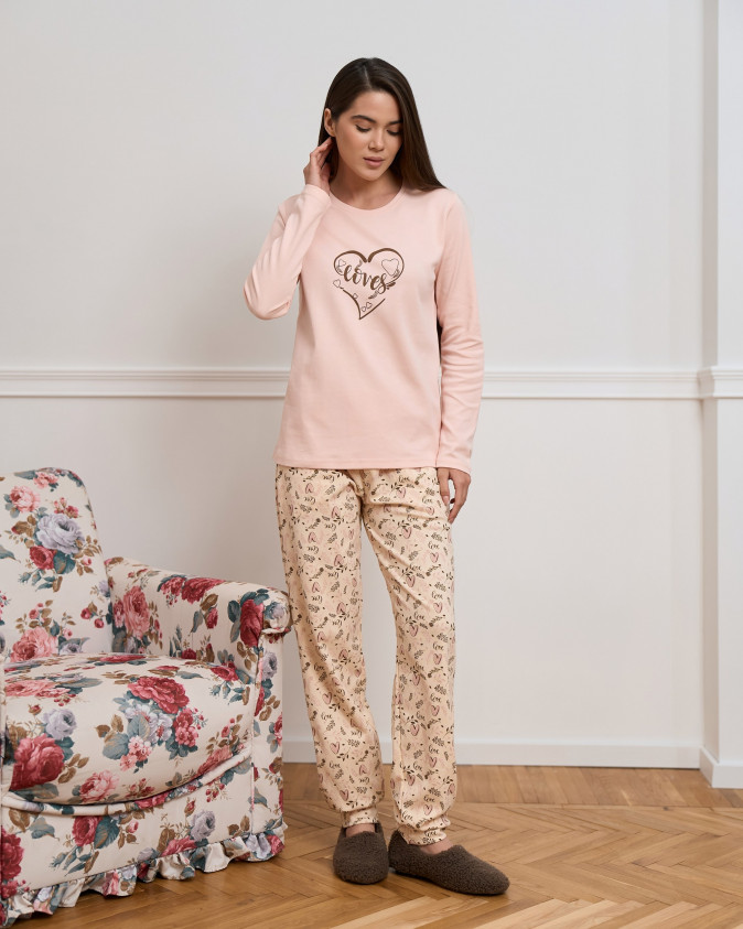 Жіночий комплект зі штанами - Loves - Інтерлок