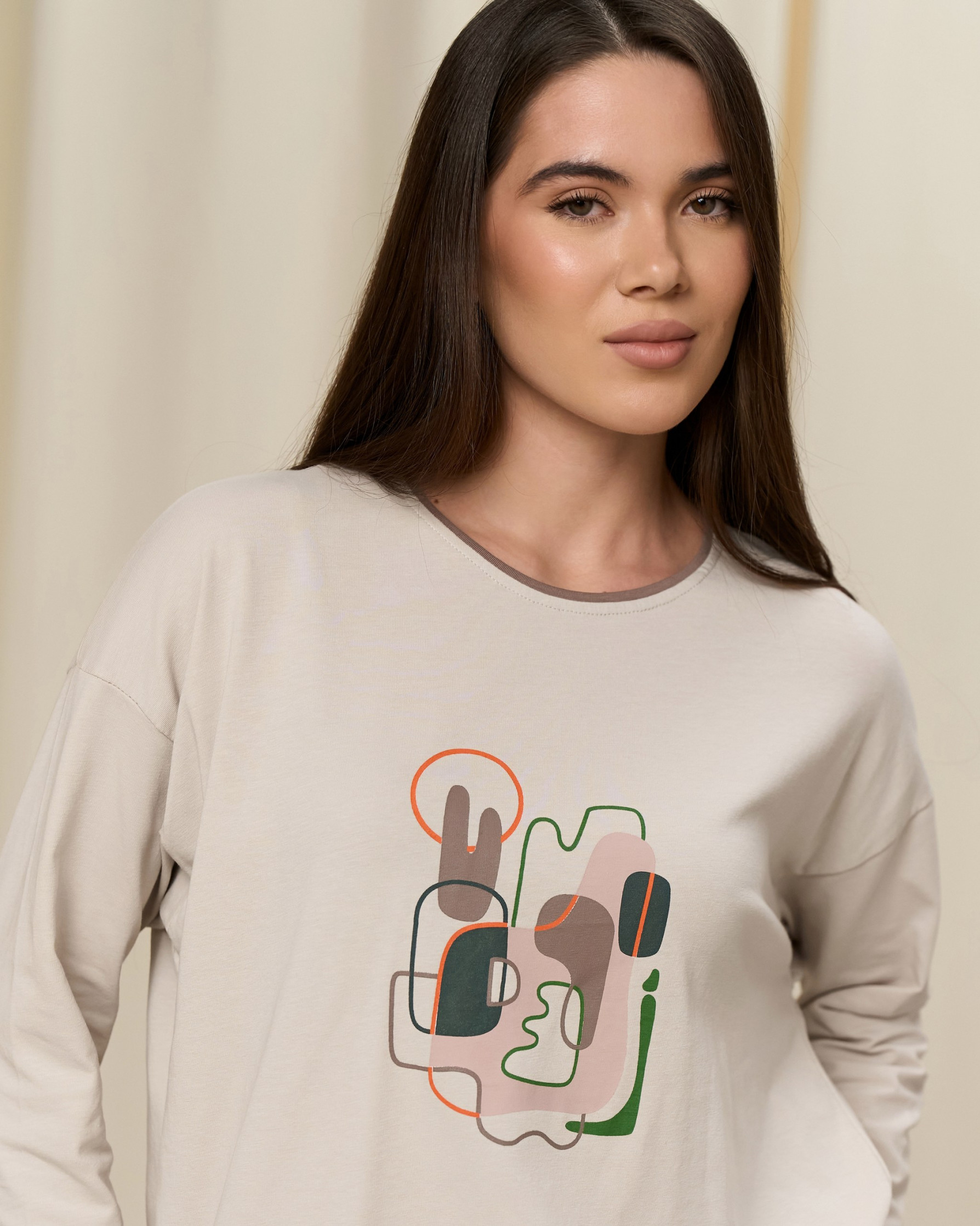 Жіночий комплект Абстракція - лампас на штанах