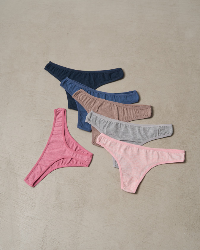 Жіночі стрінги однотонні - Меланж