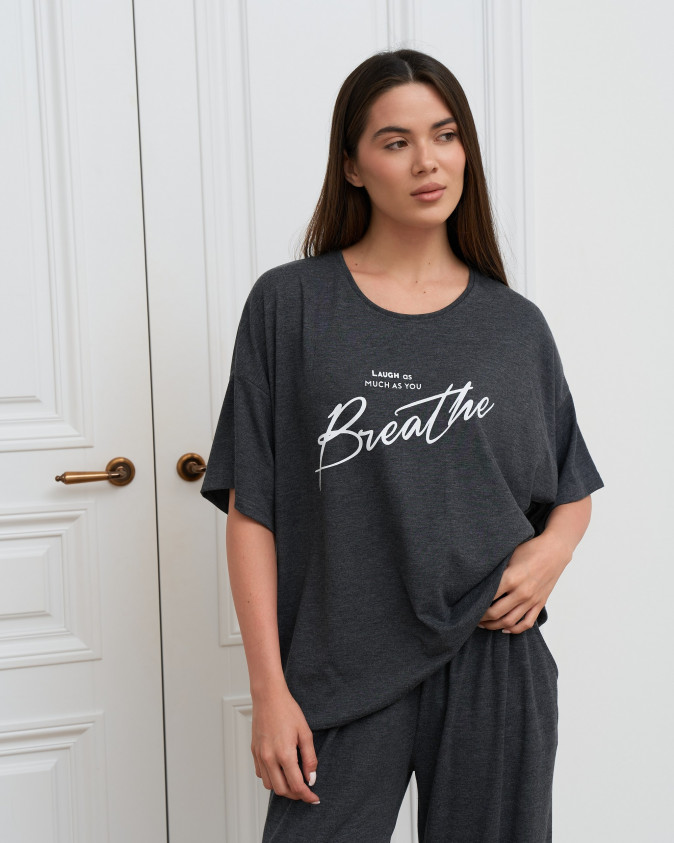 Комплект зі широкими штанами і футболкою - Breathe