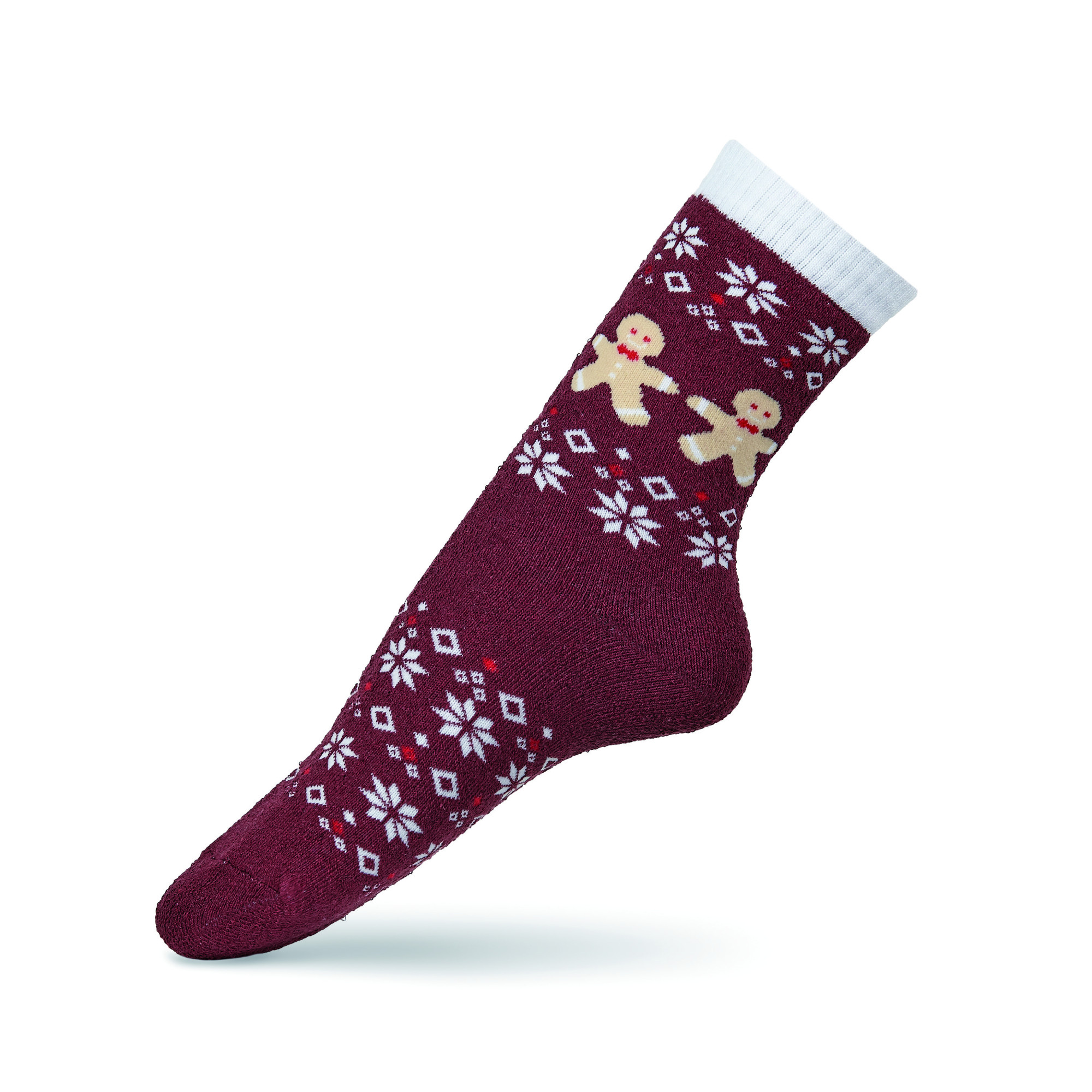 Жіночі теплі шкарпетки - махра - Візерунки та пряники