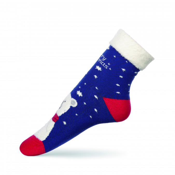 Жіночі теплі шкарпетки - махра - Ведмедик - Family для родини