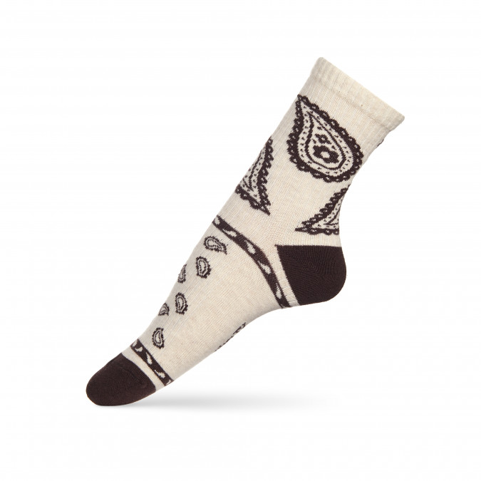 Жіночі тонкі бавовняні шкарпетки - Турецький огірок